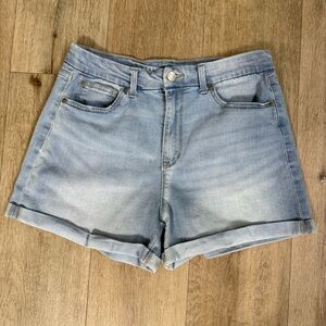 No Boundaries Light Blue Denim Roll Cuff Shorts